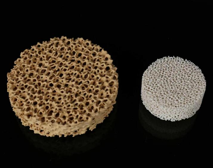 Filtre en mousse céramique